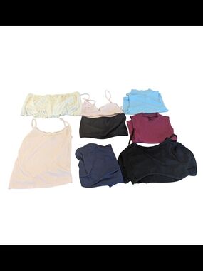EUC Womens XXS XS Small Cropped Top Tank Bralette Bundle 8 Total